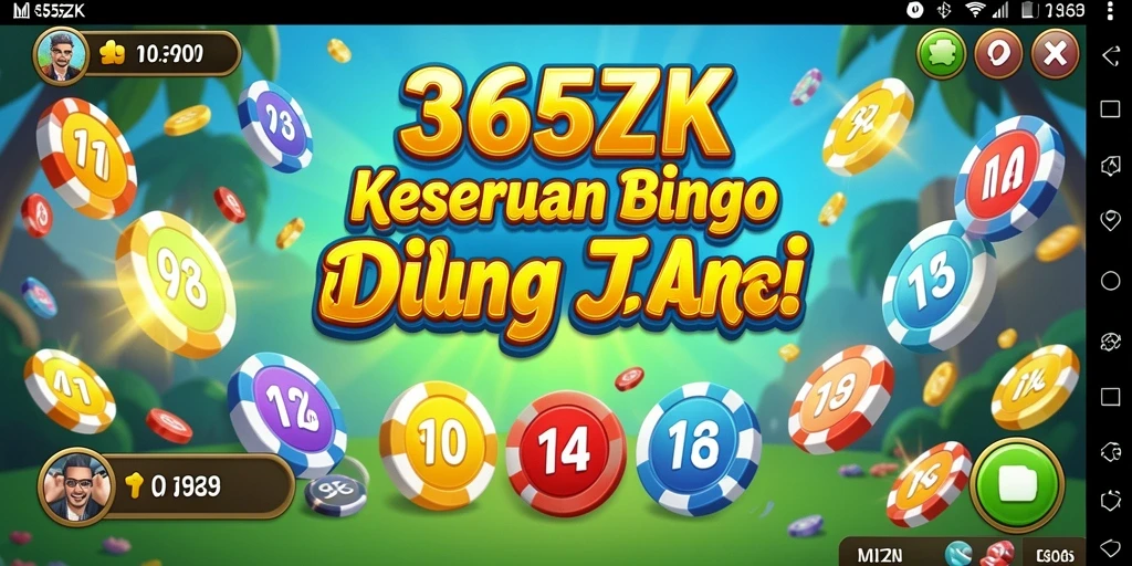 Tampilan gameplay Bingo yang mendebarkan di 365ZK.