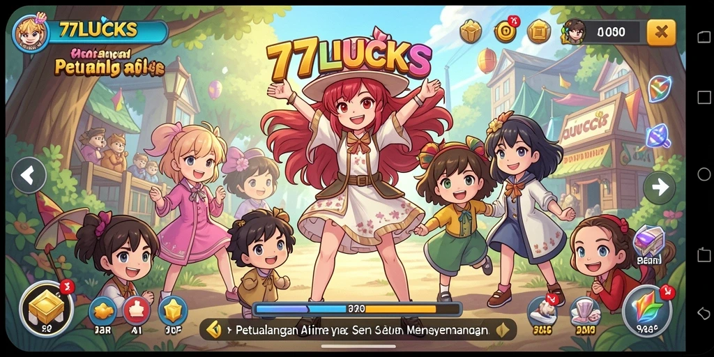 Screenshot gameplay menampilkan aksi seru dari karakter anime.