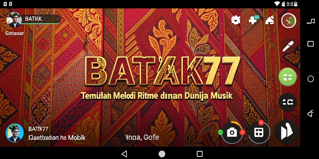 Screenshot BATIK77 menampilkan gameplay yang interaktif dan menyenangkan dalam menjelajahi musik.