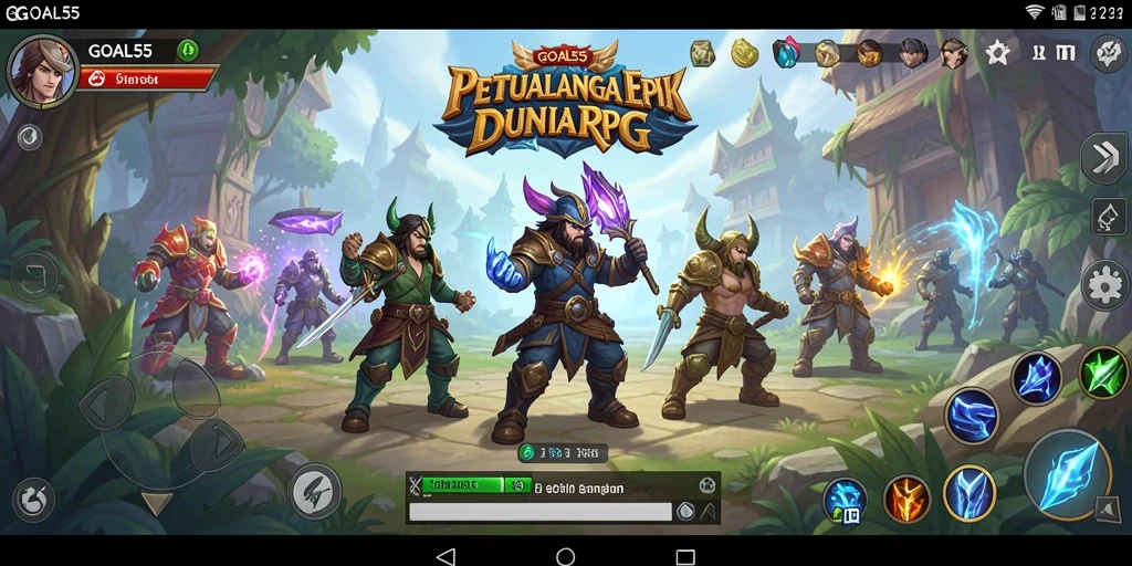 Gameplay RPG menarik dengan karakter dan petualangan seru.