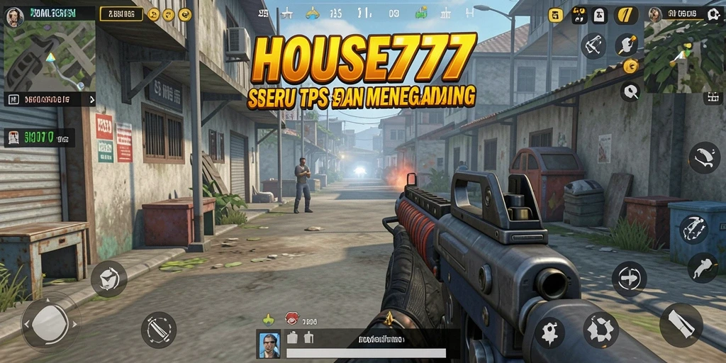 Tampilan gameplay menegangkan dari HOUSE777 dalam aksi.